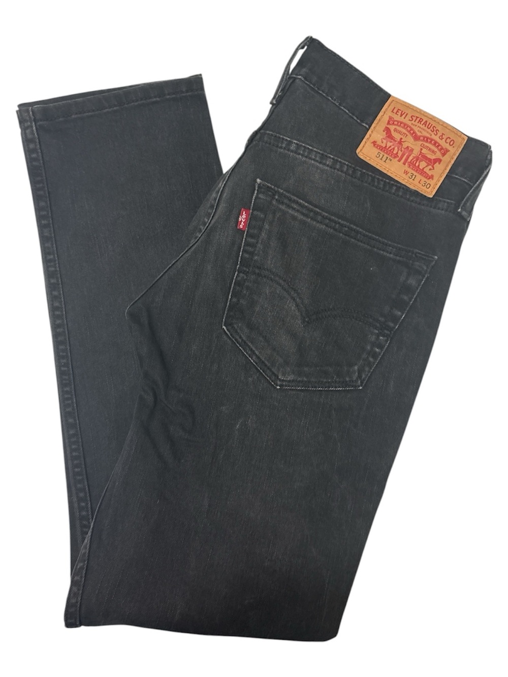 Levi's Men's 511 Black Slim Straight Jeans 31x30